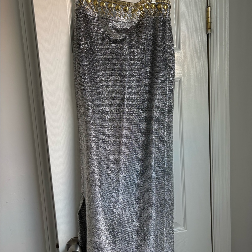 PACO Rabanne metallic maxi skirt - Picture 2 of 3
